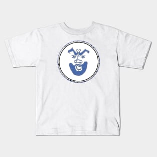University Blue Face Kids T-Shirt